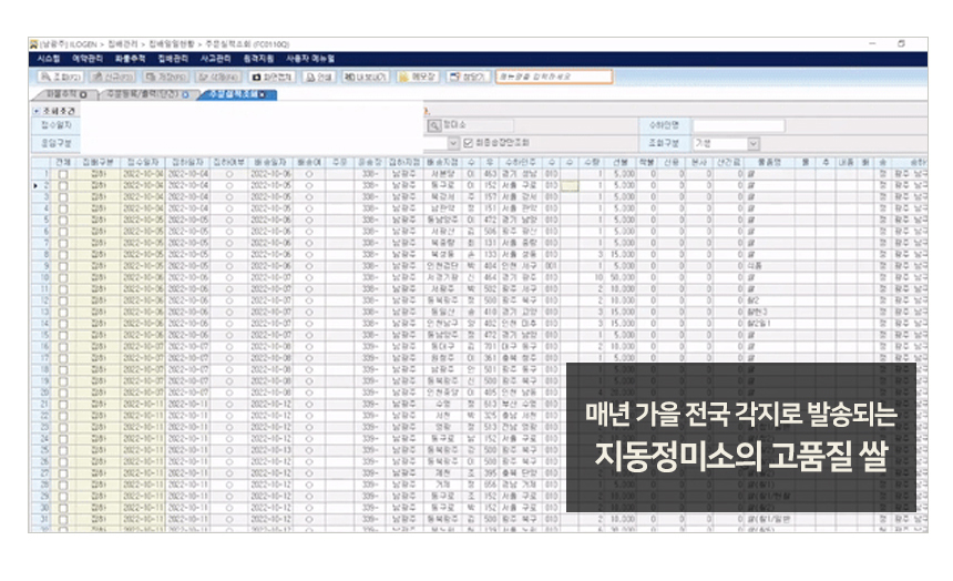 지동정미소 쌀 상품설명